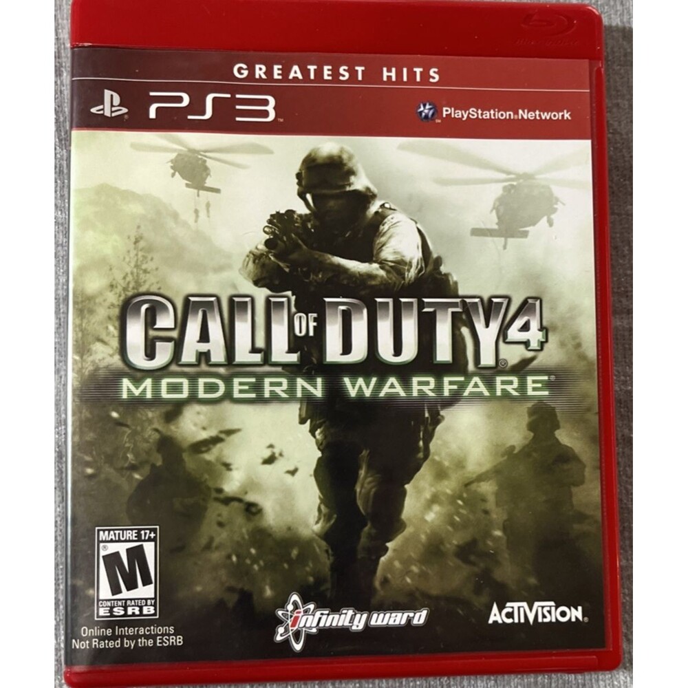 Call Of Duty 4 Modern Warfare Greatest Hits PlayStation 3 PS3 2007 Complete